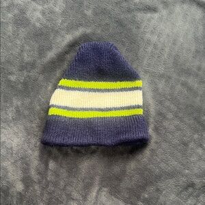GAP Navy 100% wool beanie (Seahawks colors!)